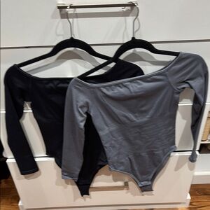 Elegant Black and Gray Women's Tops